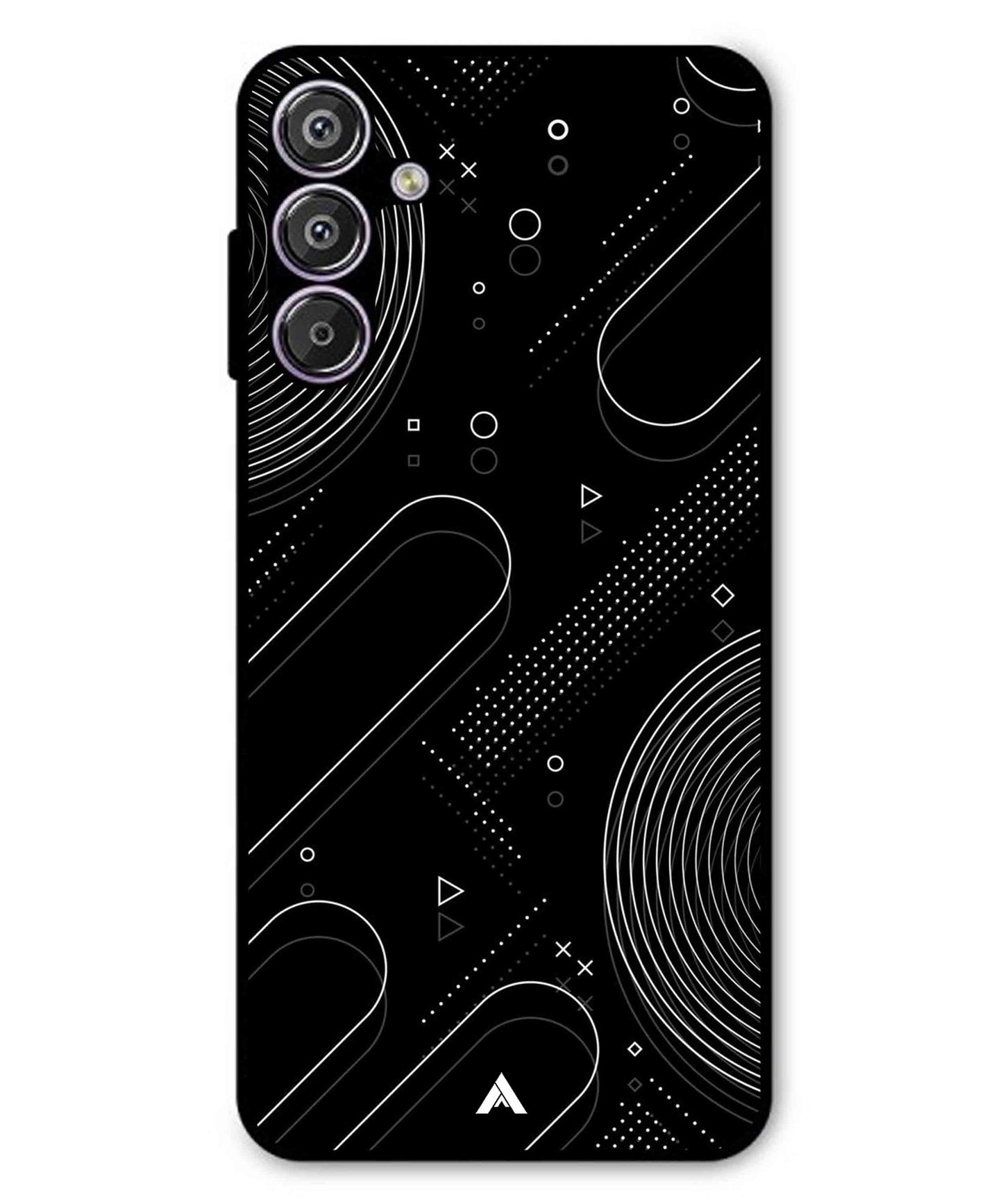 Stripe Pattern 17 Metal Back Cover Phone Case for Samsung Galaxy M16