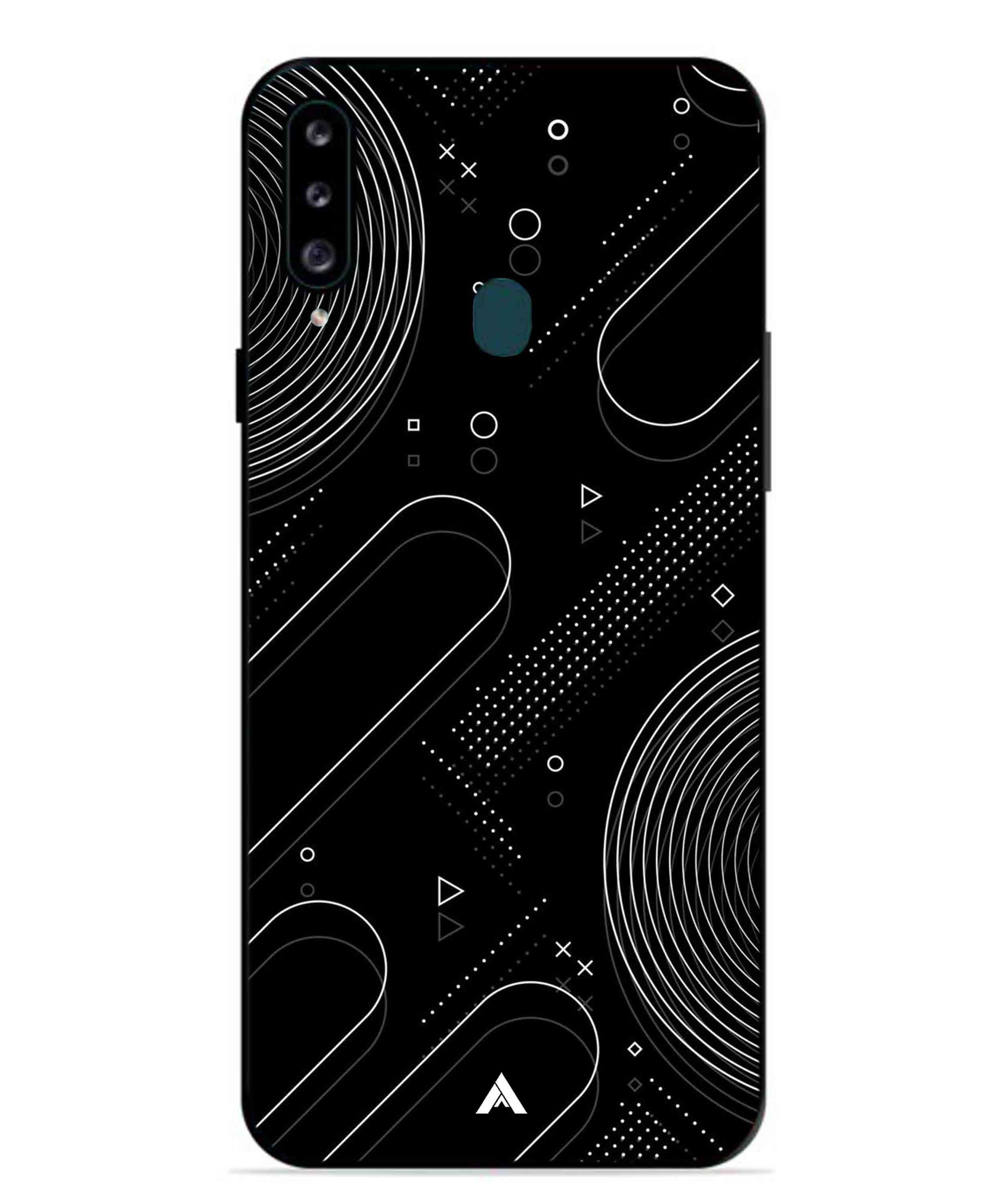Stripe Pattern 17 Metal Back Cover Phone Case for Samsung Galaxy M30