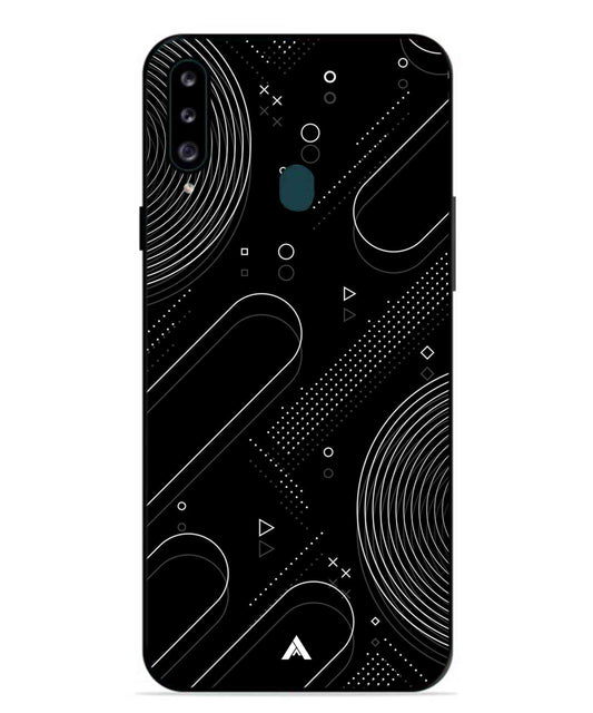 Stripe Pattern 17 Metal Back Cover Phone Case for Samsung Galaxy M30