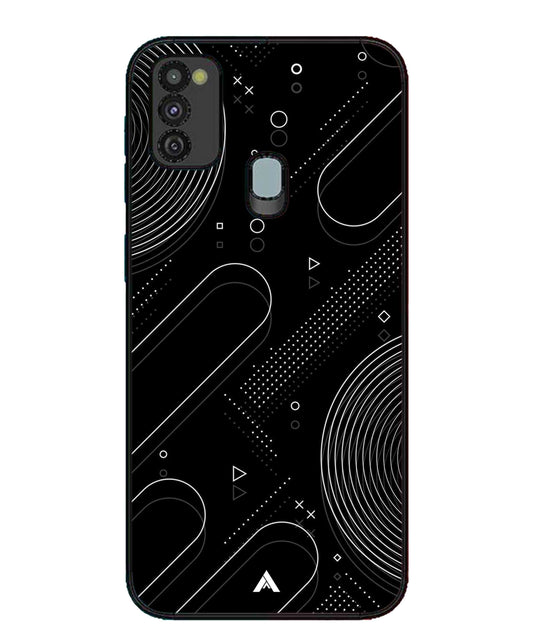 Stripe Pattern 17 Metal Back Cover Phone Case for Samsung Galaxy M30s