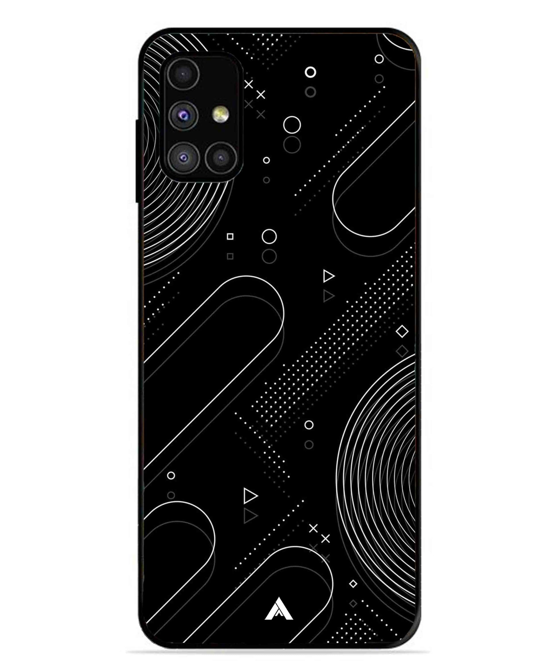 Stripe Pattern 17 Metal Back Cover Phone Case for Samsung Galaxy M31s