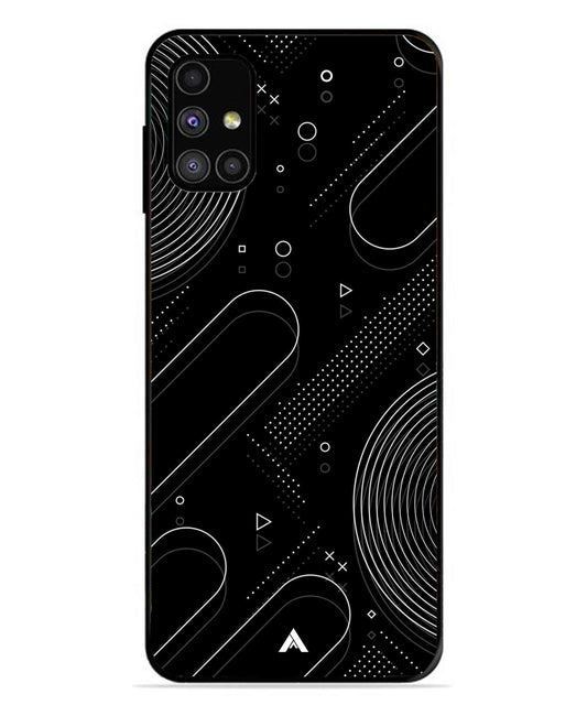 Stripe Pattern 17 Metal Back Cover Phone Case for Samsung Galaxy M31s