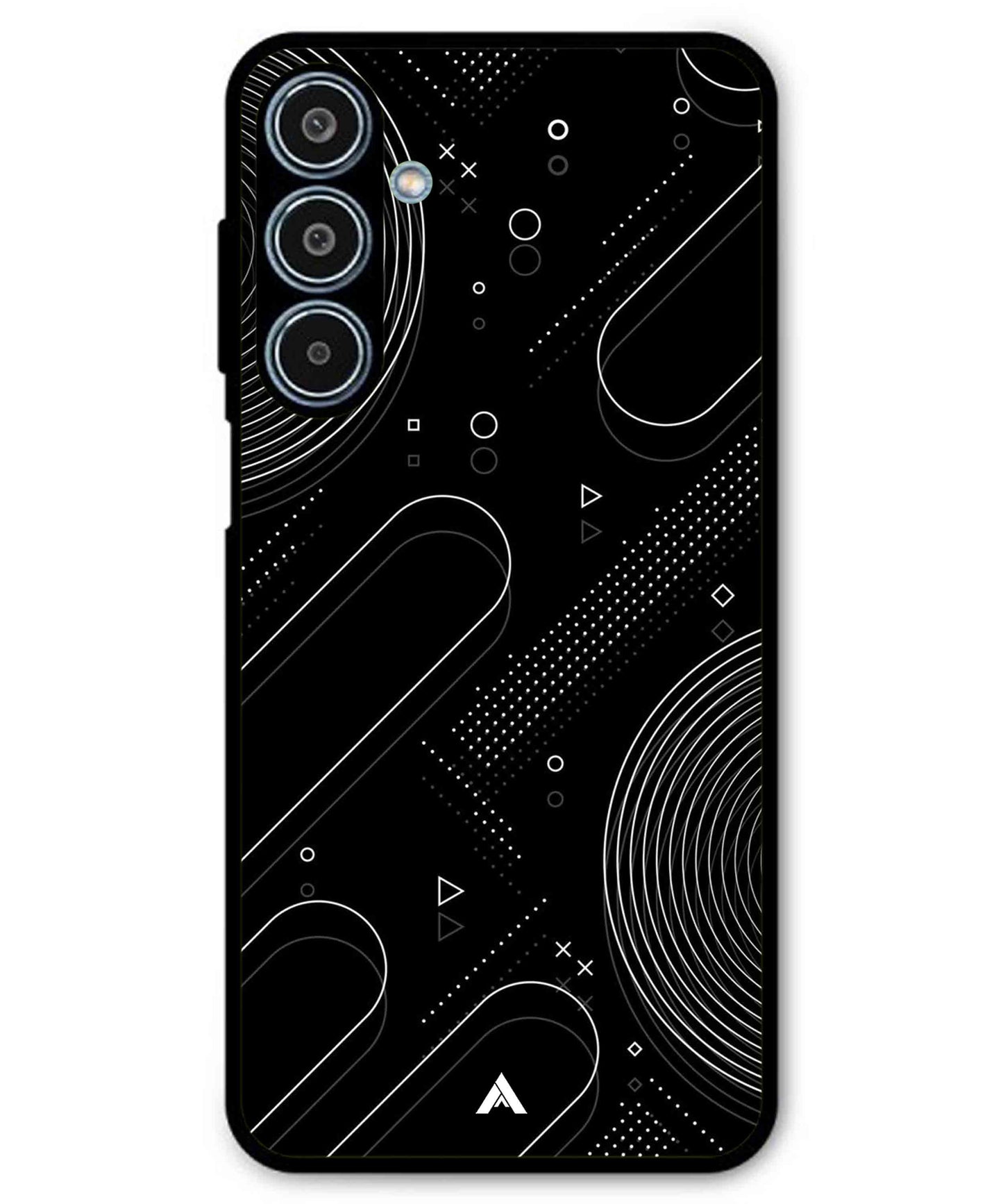 Stripe Pattern 17 Metal Back Cover Phone Case for Samsung Galaxy M35