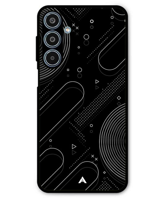 Stripe Pattern 17 Metal Back Cover Phone Case for Samsung Galaxy M35