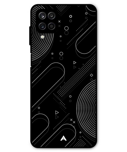 Stripe Pattern 17 Metal Back Cover Phone Case for Samsung Galaxy M42