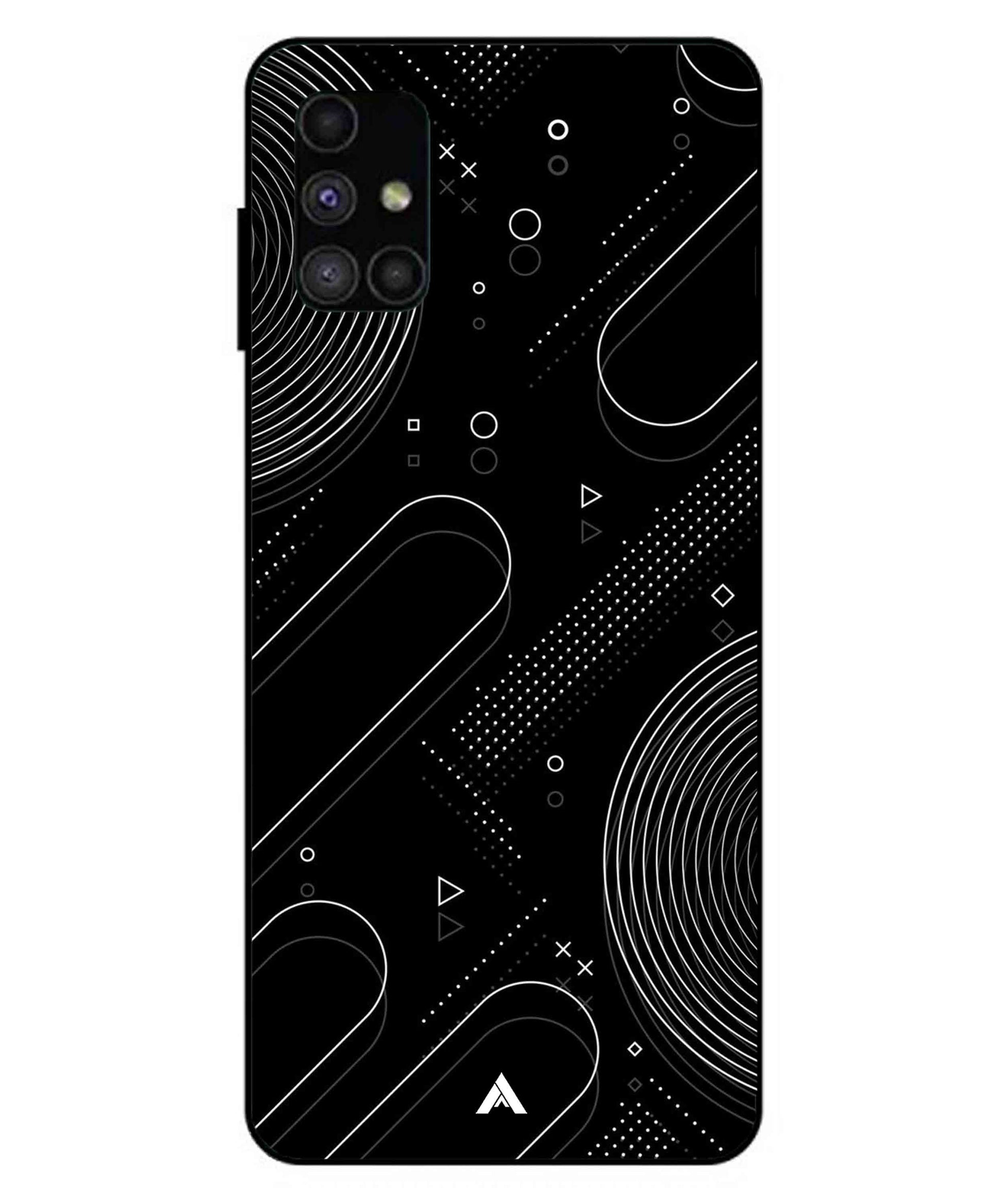 Stripe Pattern 17 Metal Back Cover Phone Case for Samsung Galaxy M51