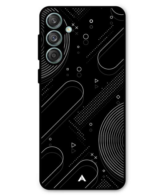 Stripe Pattern 17 Metal Back Cover Phone Case for Samsung Galaxy M55