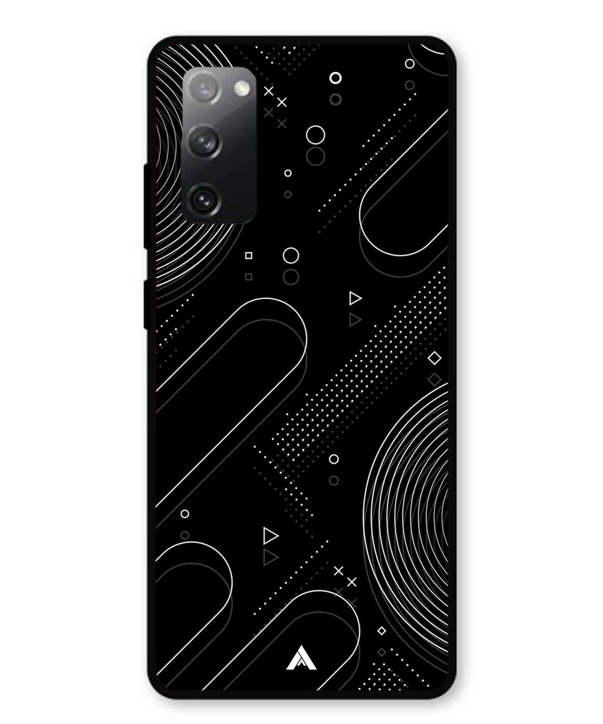 Stripe Pattern 17 Metal Back Cover Phone Case for Samsung Galaxy S20 Fe
