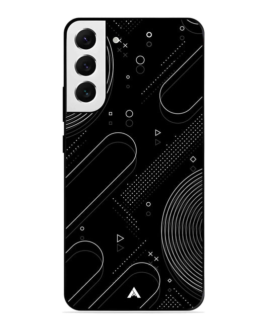 Stripe Pattern 17 Metal Back Cover Phone Case for Samsung Galaxy S22 Plus