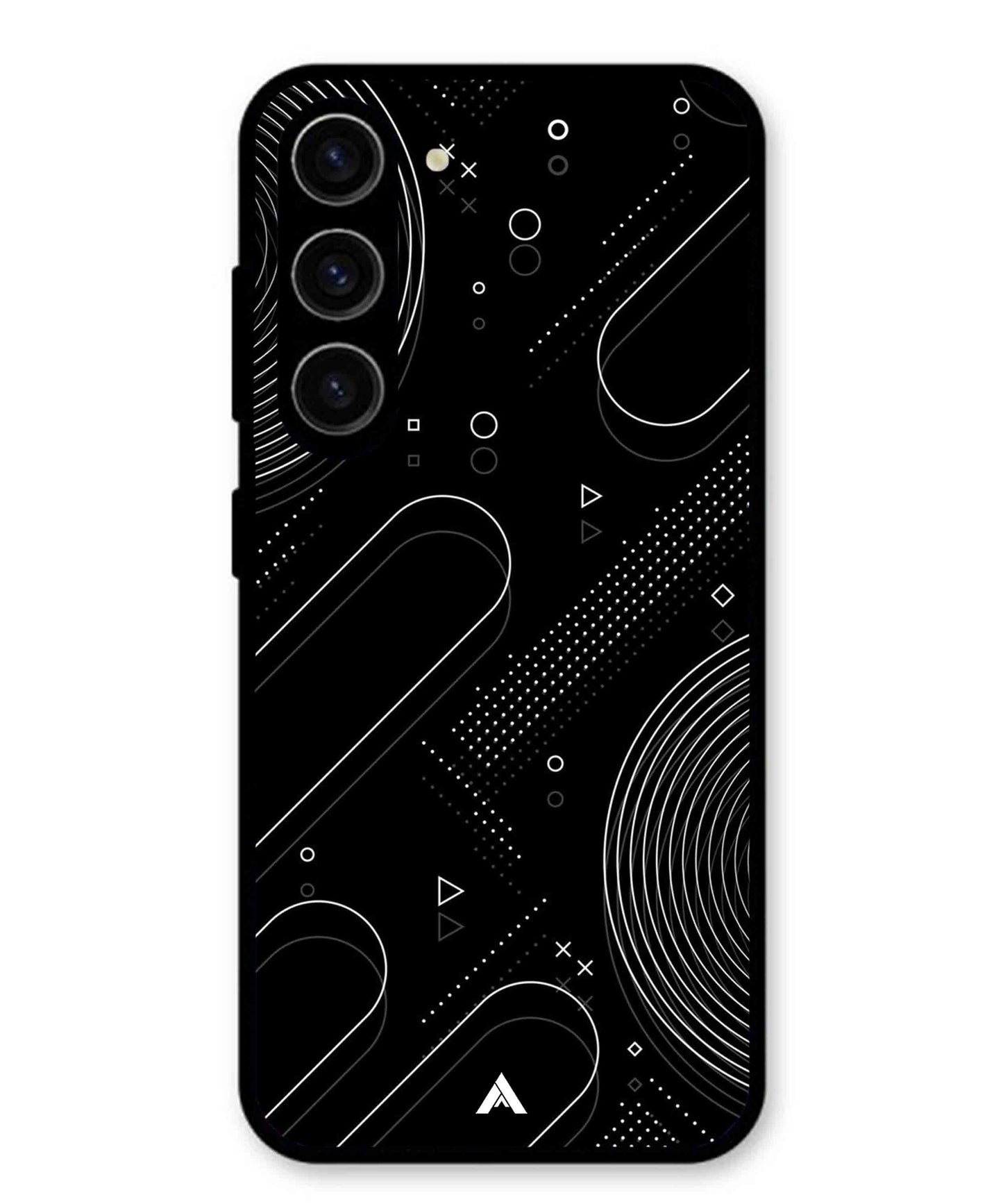 Stripe Pattern 17 Metal Back Cover Phone Case for Samsung Galaxy S23