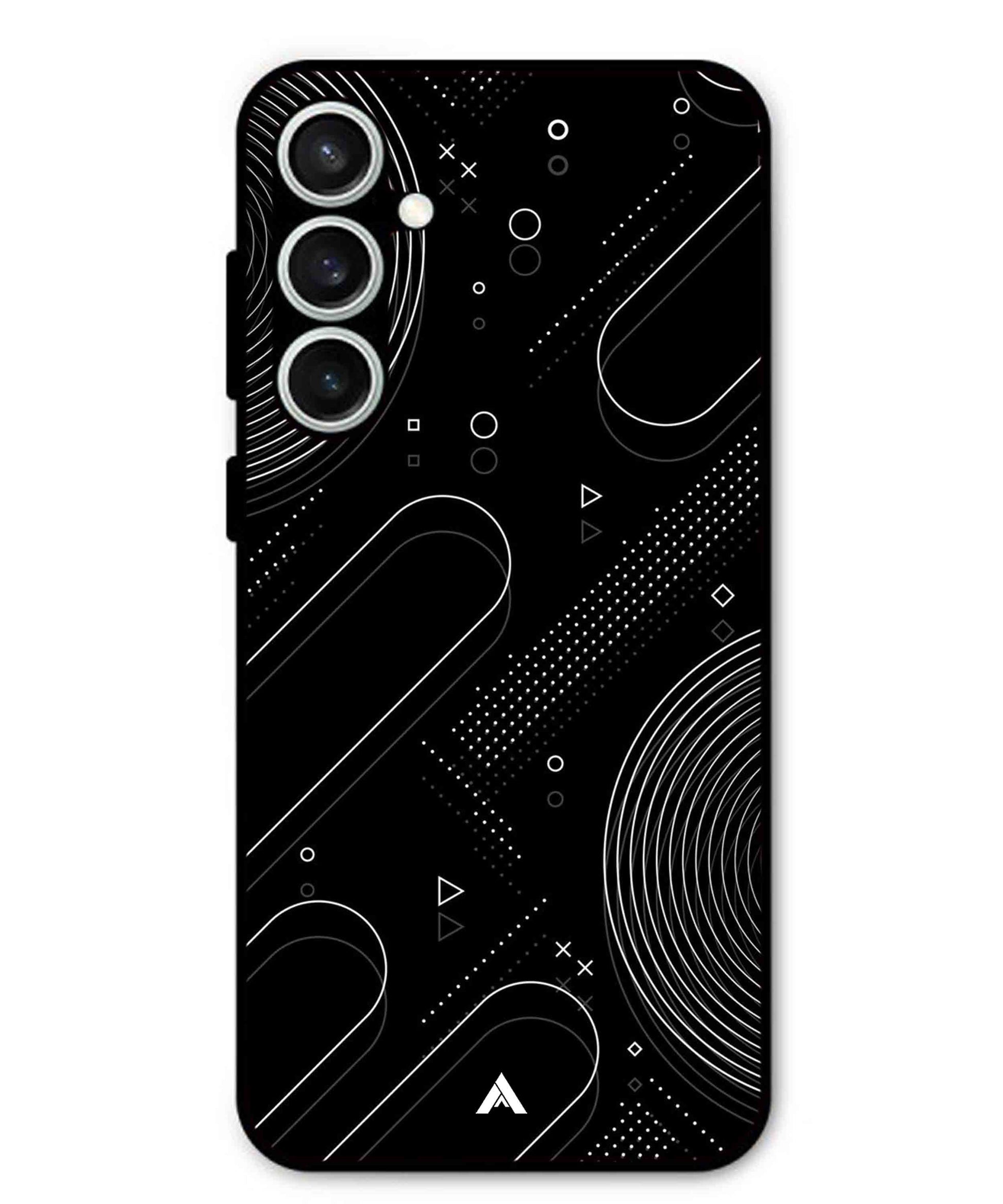 Stripe Pattern 17 Metal Back Cover Phone Case for Samsung Galaxy S23 Fe