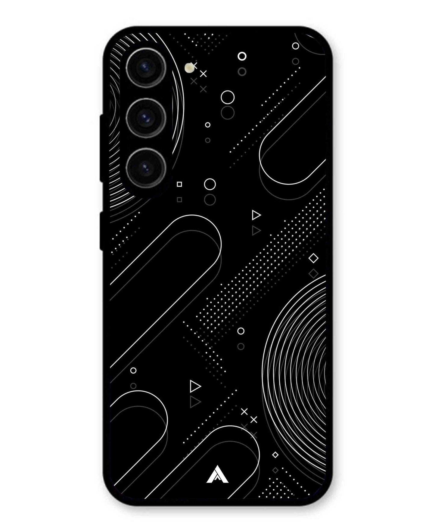 Stripe Pattern 17 Metal Back Cover Phone Case for Samsung Galaxy S24