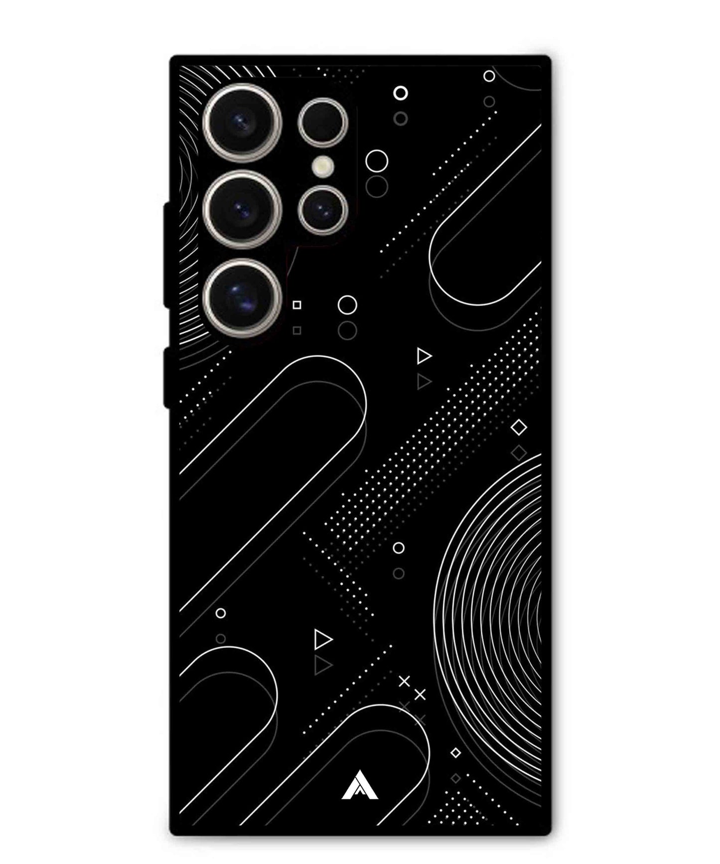 Stripe Pattern 17 Metal Back Cover Phone Case for Samsung Galaxy S24 Ultra