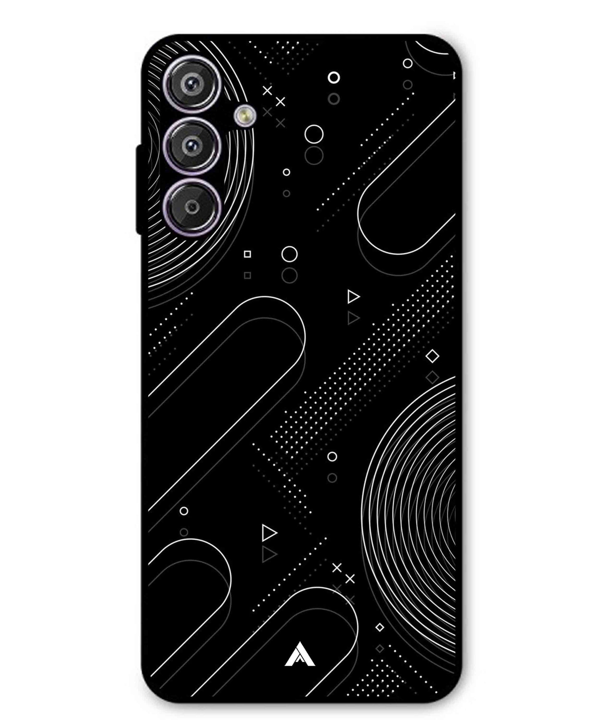 Stripe Pattern 17 Metal Back Cover Phone Case for Samsung Galaxy S25 Plus