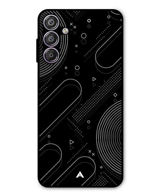 Stripe Pattern 17 Metal Back Cover Phone Case for Samsung Galaxy S25 Plus