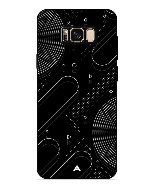 Stripe Pattern 17 Metal Back Cover Phone Case for Samsung Galaxy S8 Plus