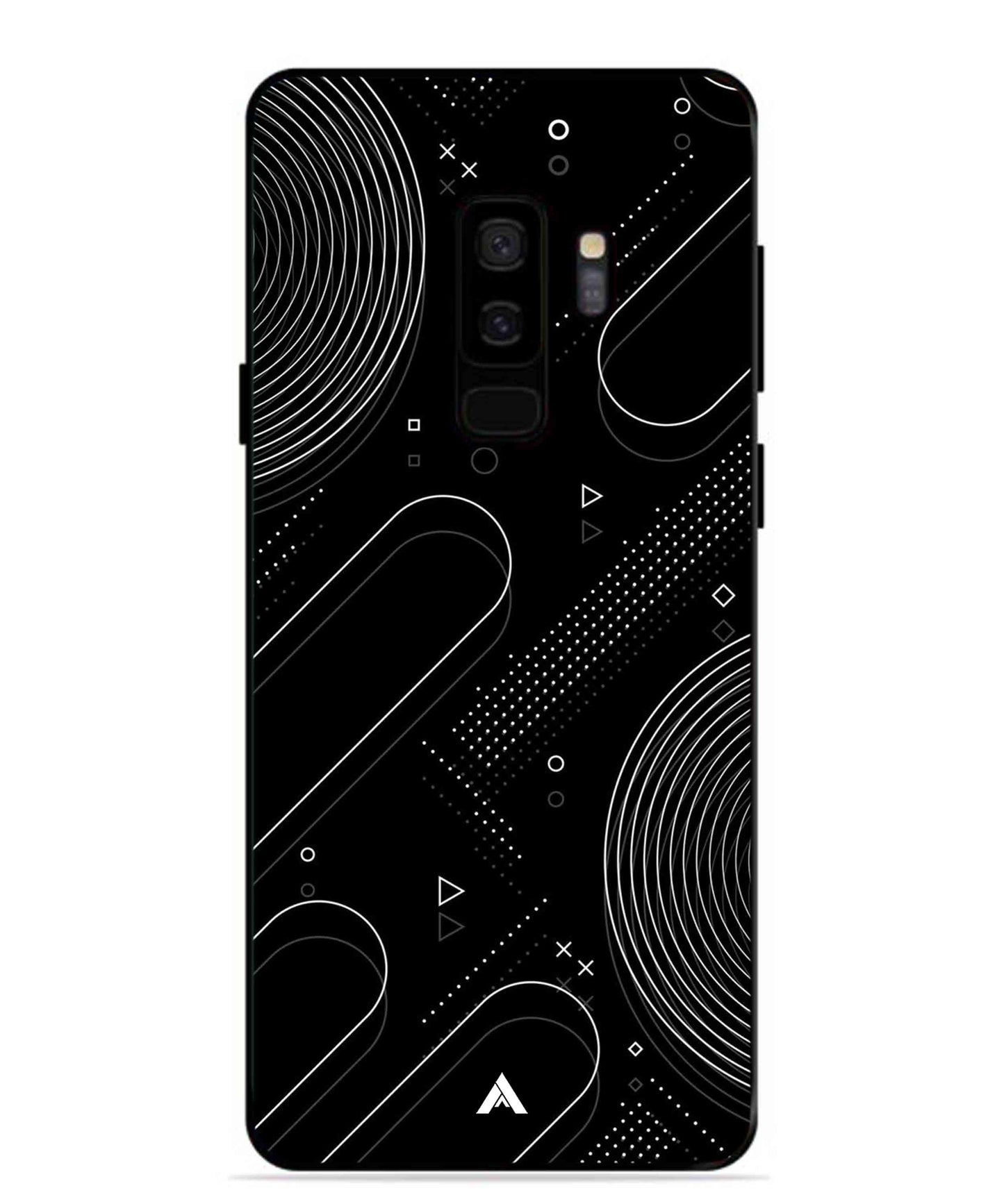 Stripe Pattern 17 Metal Back Cover Phone Case for Samsung Galaxy S9 Plus
