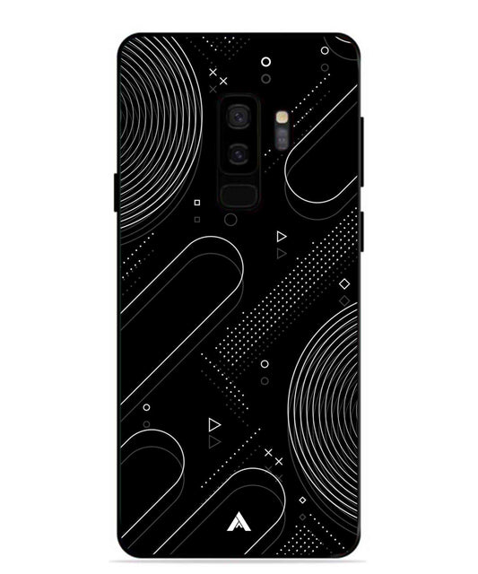 Stripe Pattern 17 Metal Back Cover Phone Case for Samsung Galaxy S9 Plus