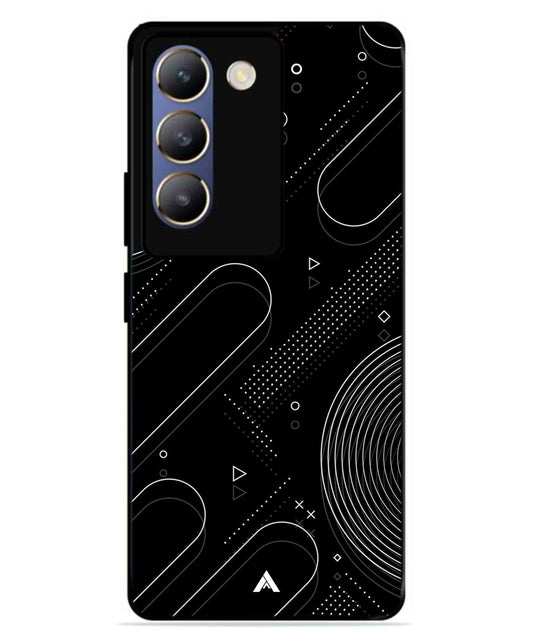 Stripe Pattern 17 Metal Back Cover Phone Case for Vivo T3