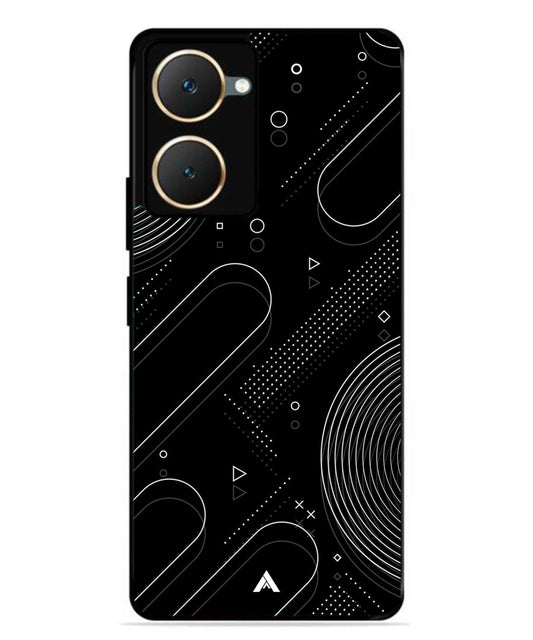 Stripe Pattern 17 Metal Back Cover Phone Case for Vivo T3 Lite