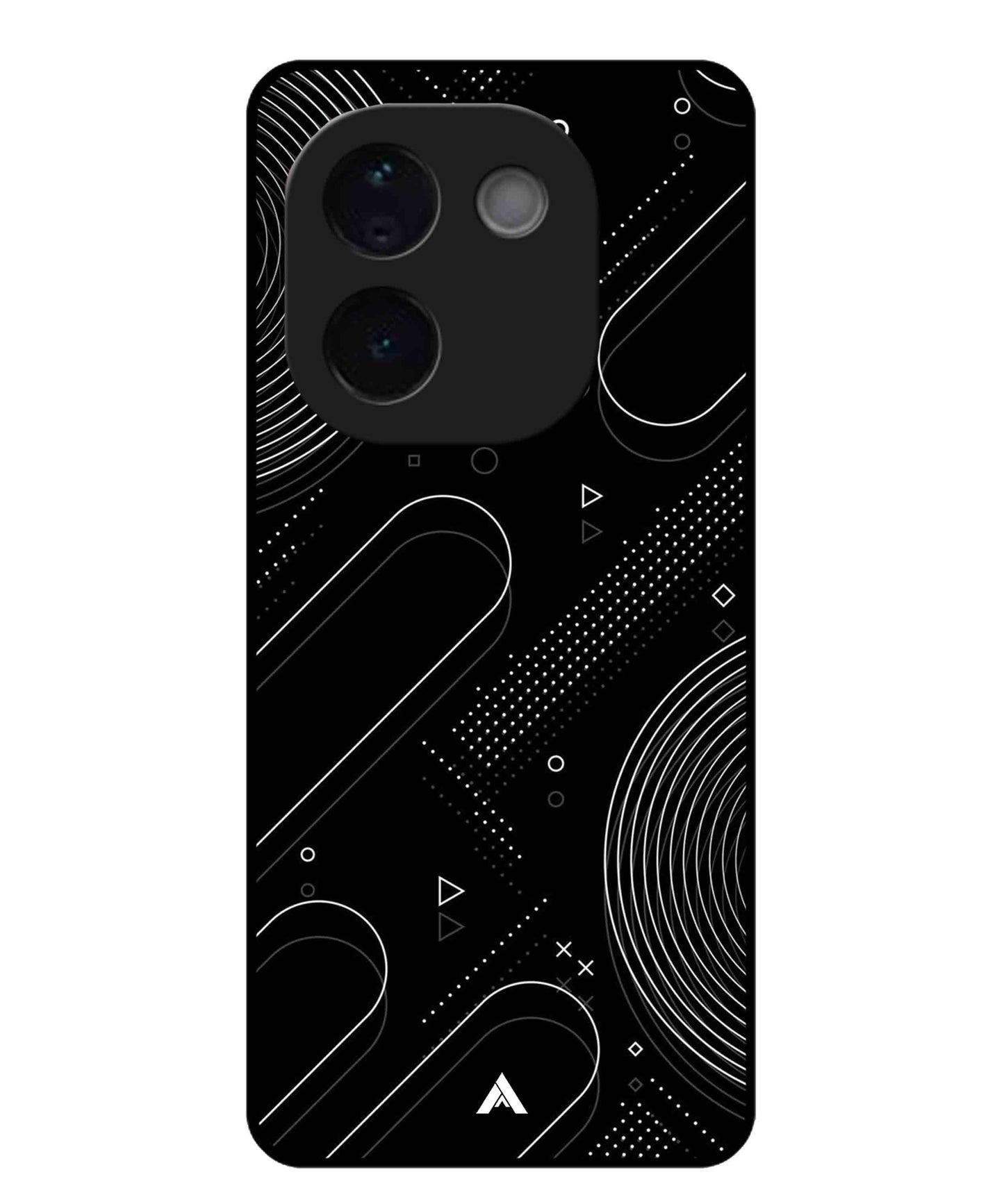 Stripe Pattern 17 Metal Back Cover Phone Case for Vivo T3 Pro