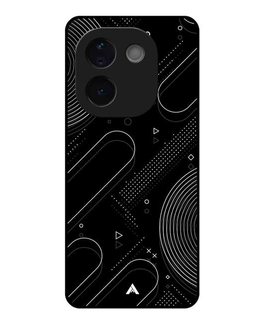Stripe Pattern 17 Metal Back Cover Phone Case for Vivo T3 Pro