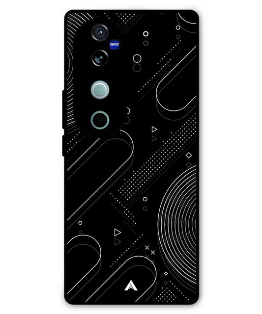 Stripe Pattern 17 Metal Back Cover Phone Case for Vivo T3 Ultra