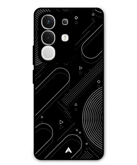 Stripe Pattern 17 Metal Back Cover Phone Case for Vivo T4X