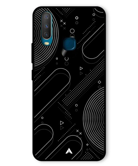 Stripe Pattern 17 Metal Back Cover Phone Case for Vivo Y12