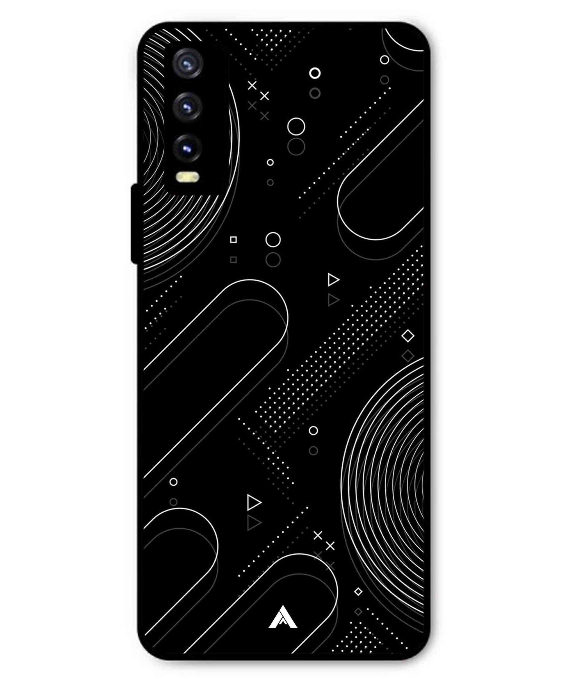 Stripe Pattern 17 Metal Back Cover Phone Case for Vivo Y20