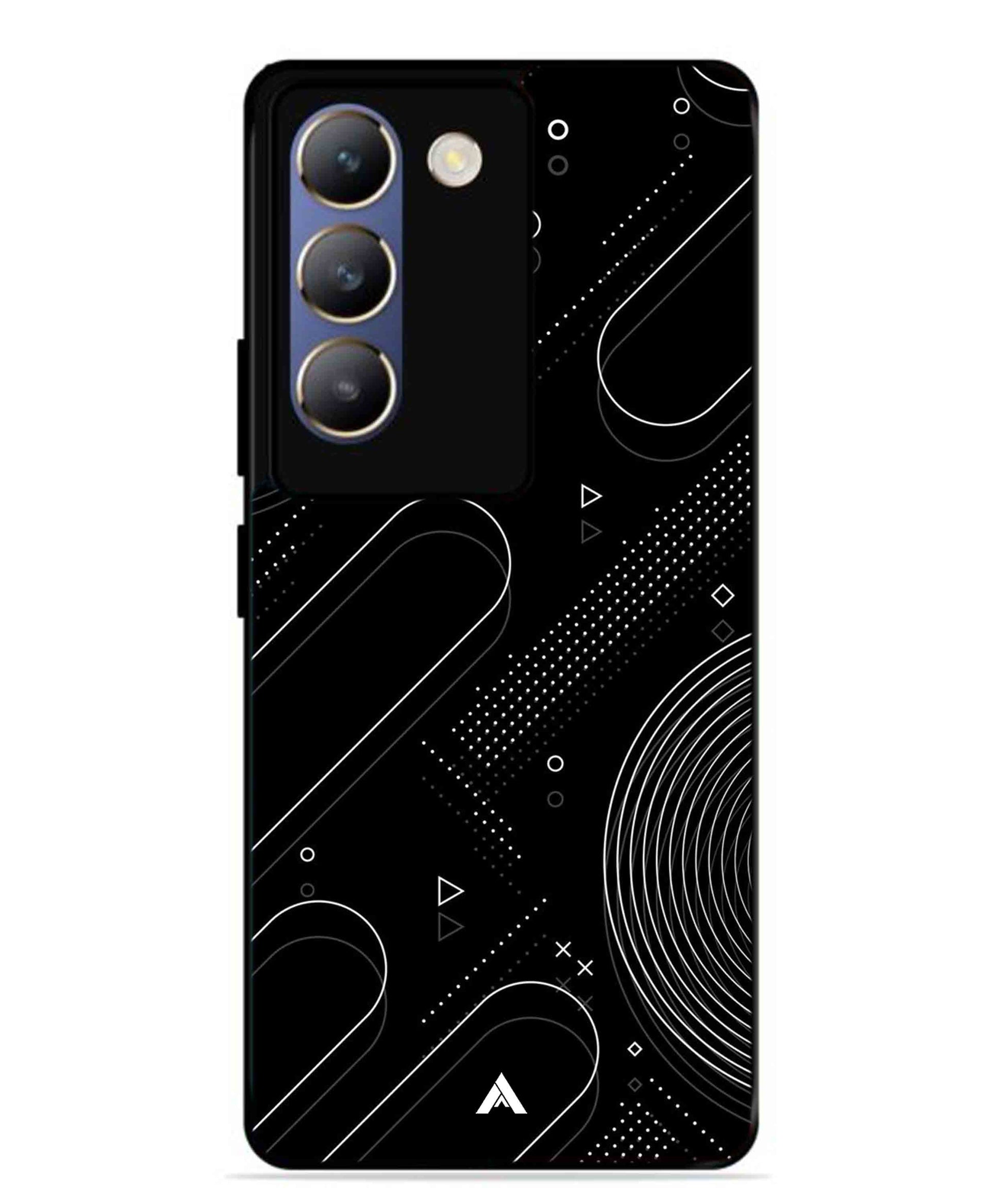 Stripe Pattern 17 Metal Back Cover Phone Case for Vivo Y200e