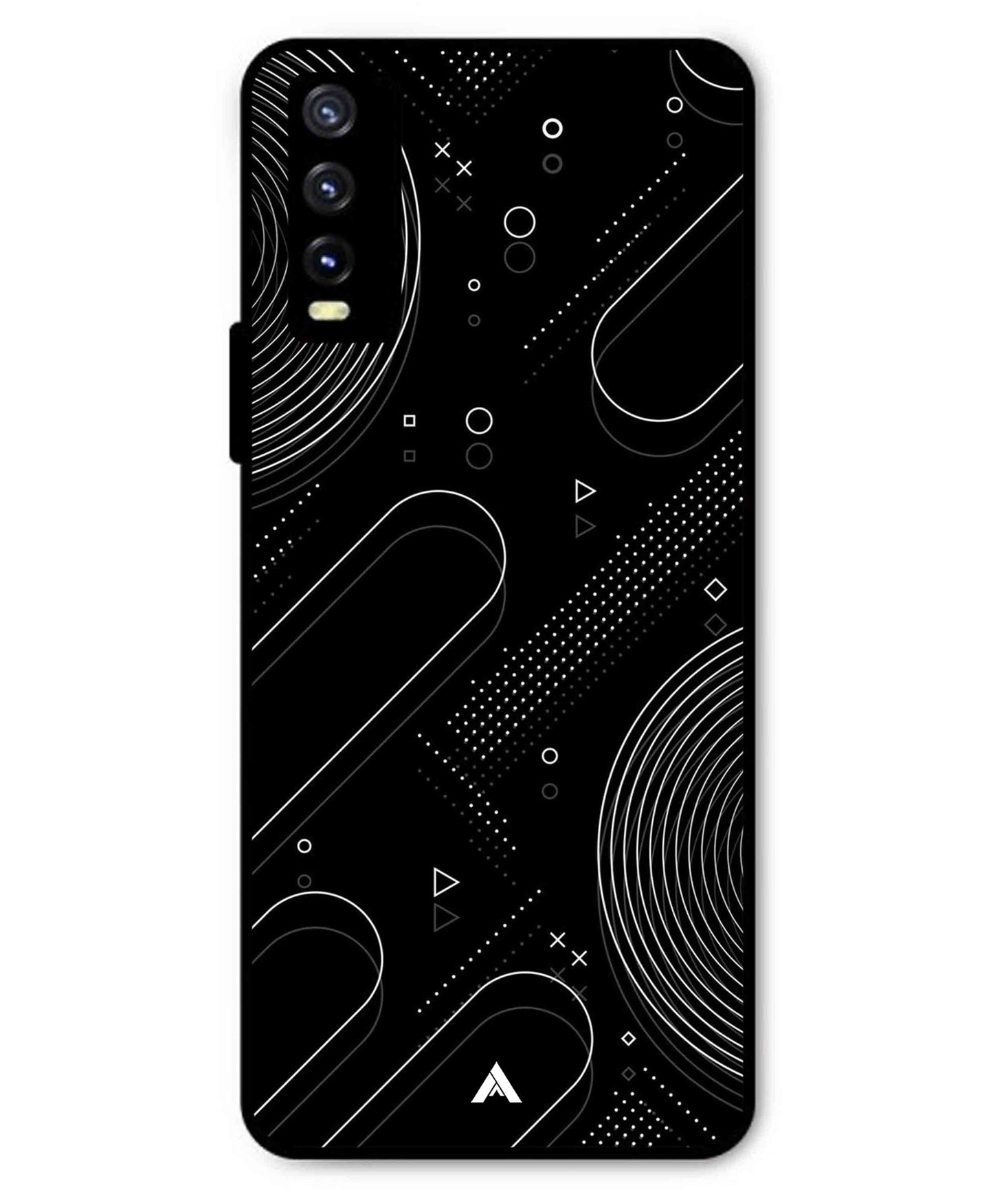 Stripe Pattern 17 Metal Back Cover Phone Case for Vivo Y20a