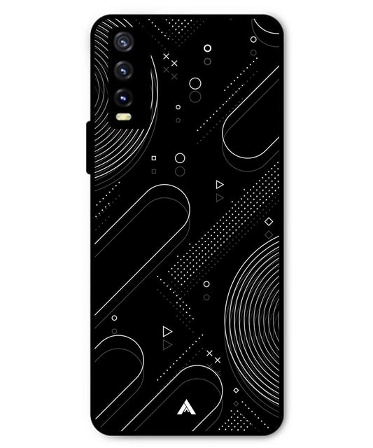 Stripe Pattern 17 Metal Back Cover Phone Case for Vivo Y20a