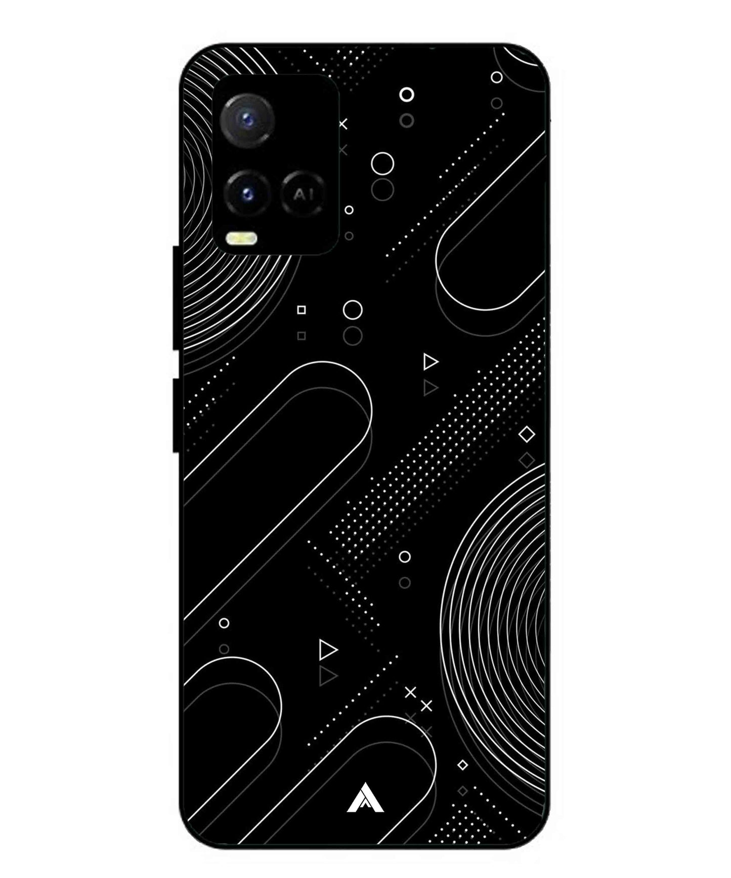 Stripe Pattern 17 Metal Back Cover Phone Case for Vivo Y21