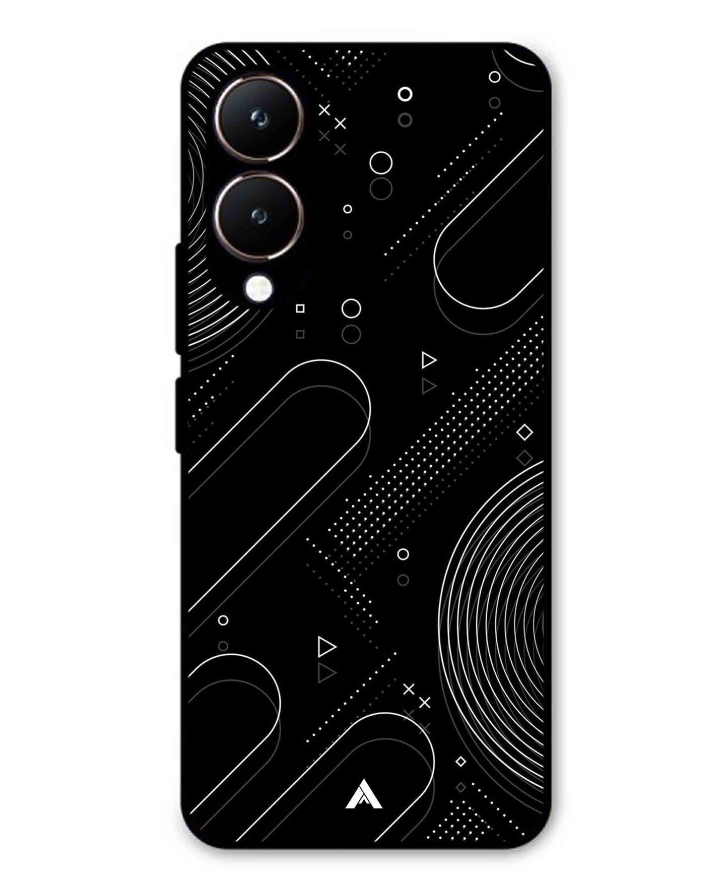 Stripe Pattern 17 Metal Back Cover Phone Case for Vivo Y28