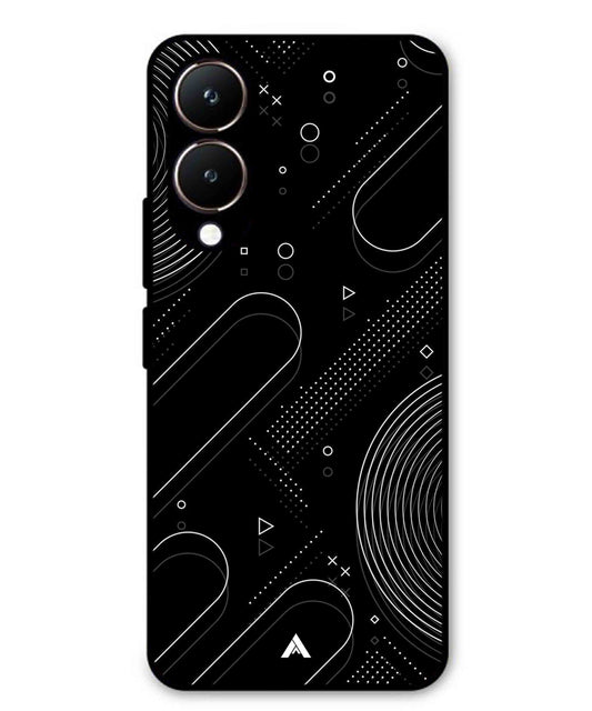 Stripe Pattern 17 Metal Back Cover Phone Case for Vivo Y28