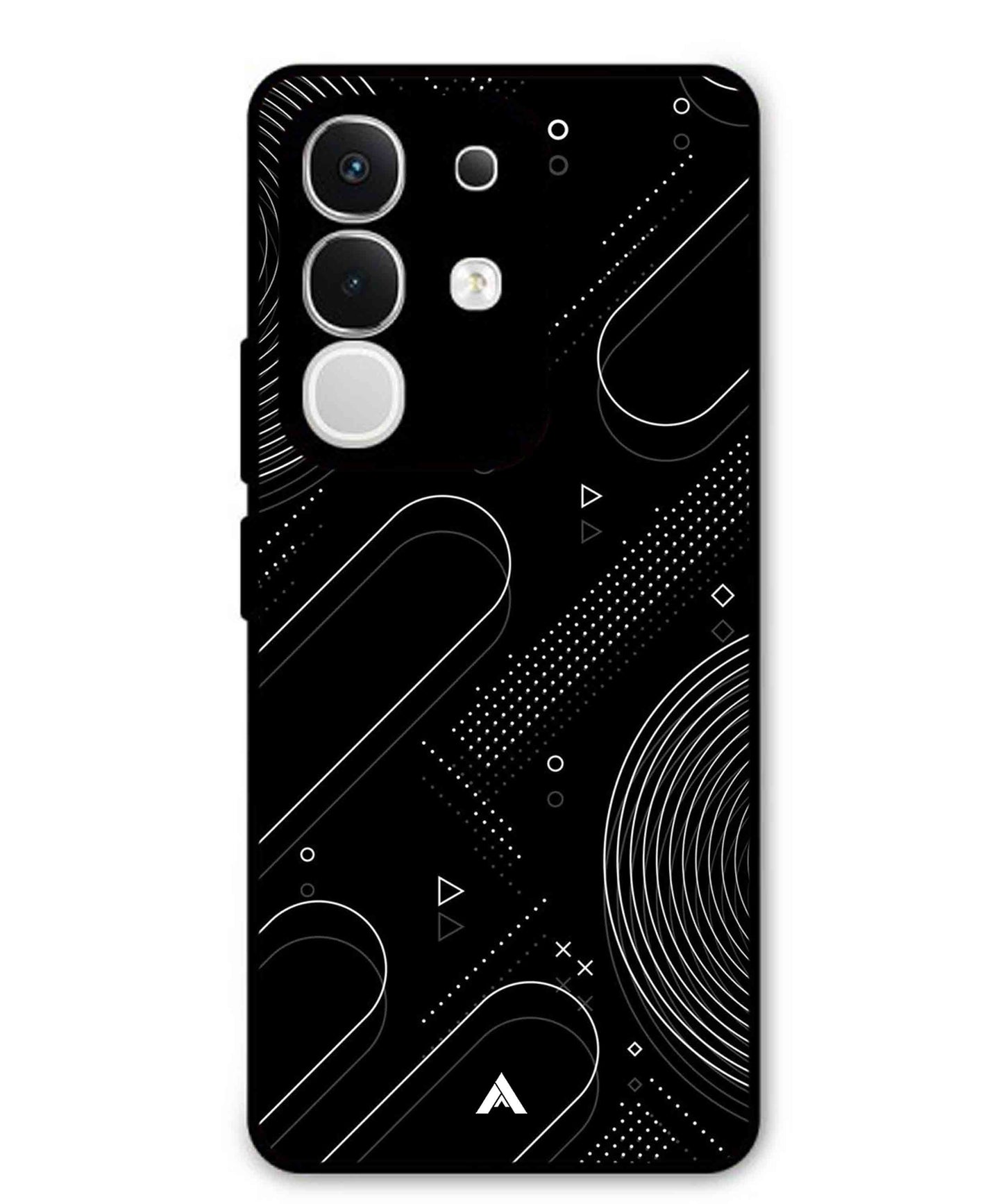 Stripe Pattern 17 Metal Back Cover Phone Case for Vivo Y29 4G