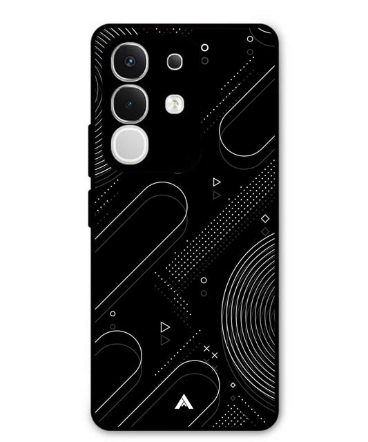 Stripe Pattern 17 Metal Back Cover Phone Case for Vivo Y29 4G