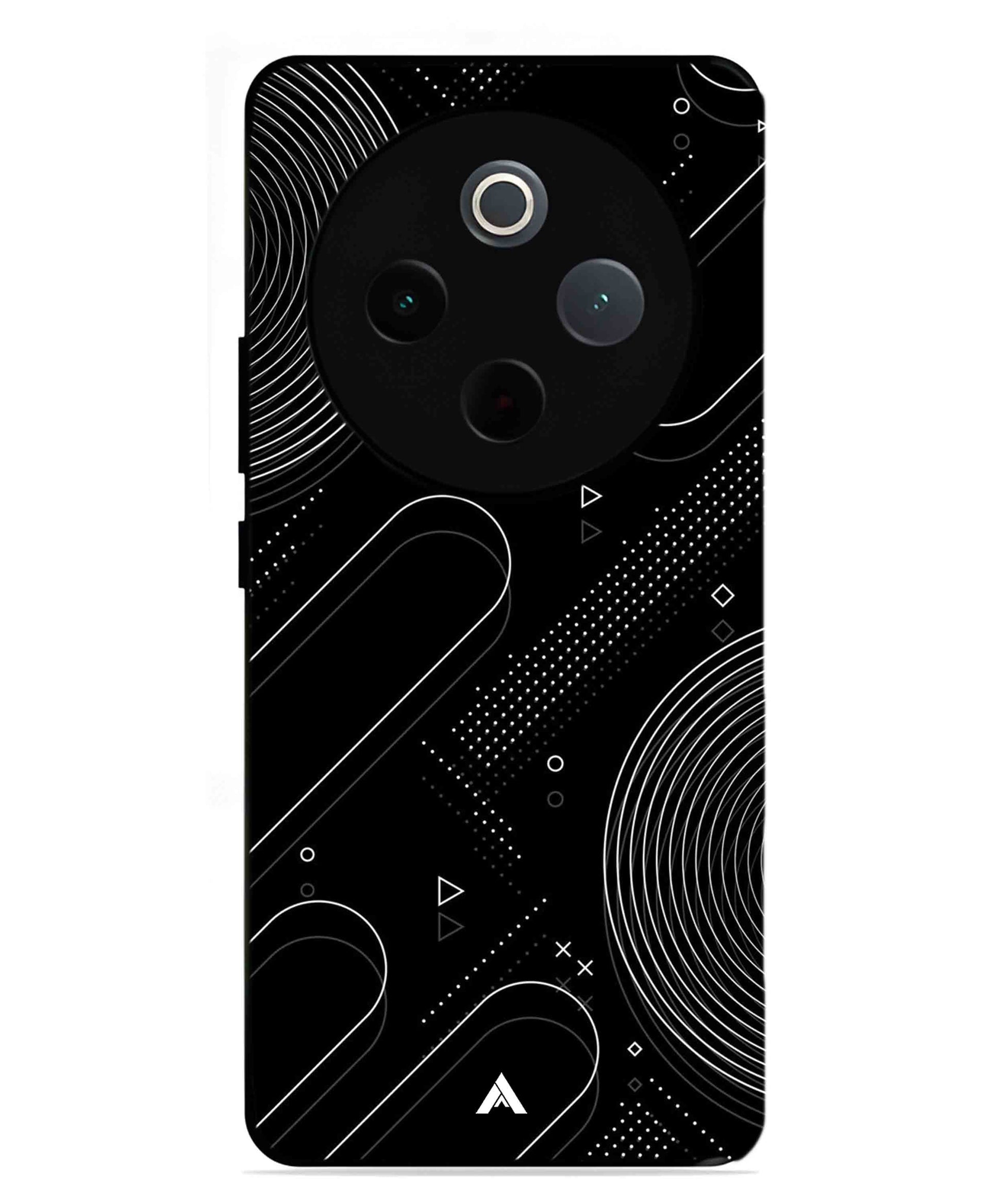 Stripe Pattern 17 Metal Back Cover Phone Case for Vivo Y300 Pro