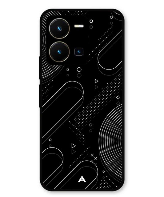 Stripe Pattern 17 Metal Back Cover Phone Case for Vivo Y35