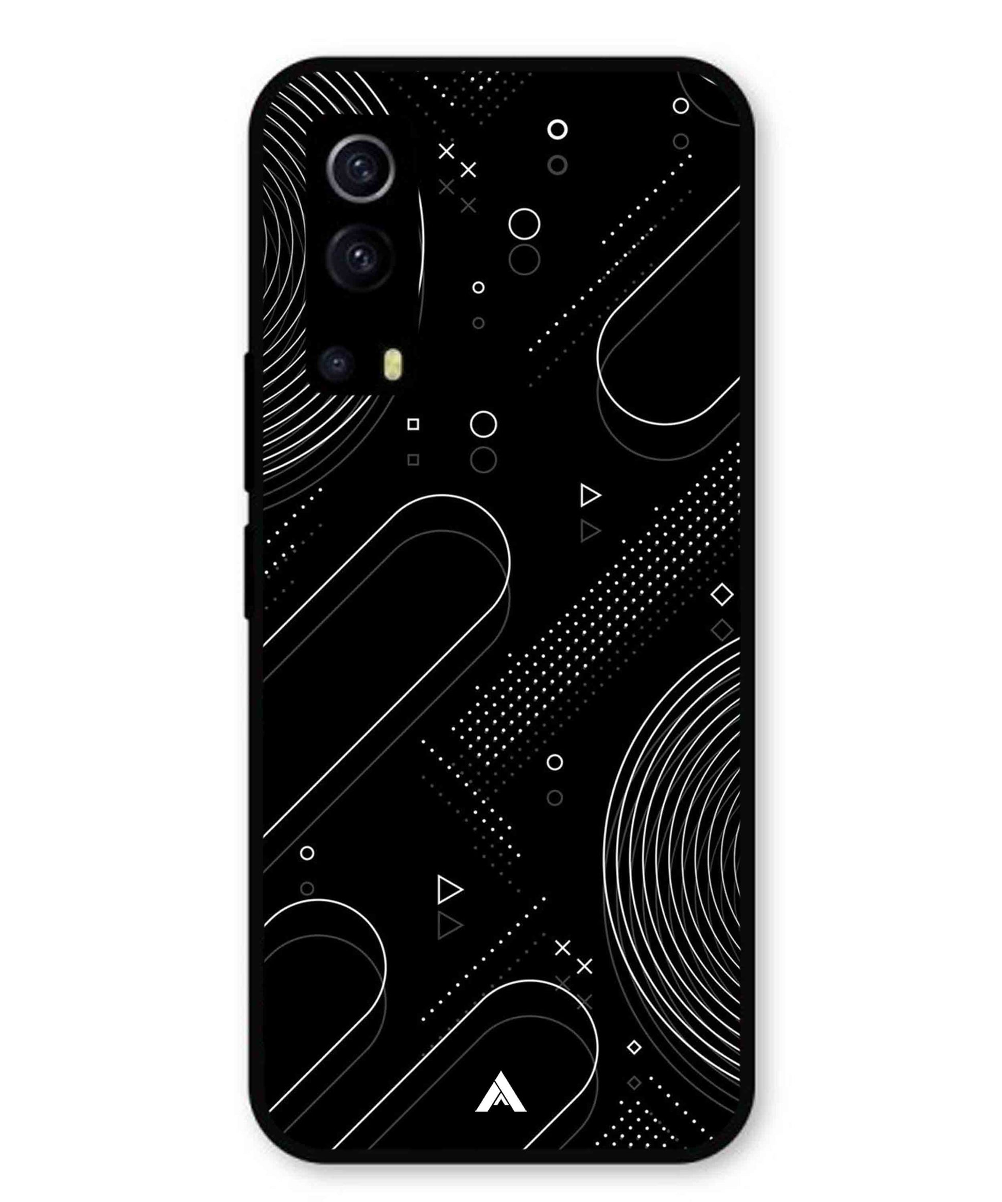 Stripe Pattern 17 Metal Back Cover Phone Case for Vivo Y53s