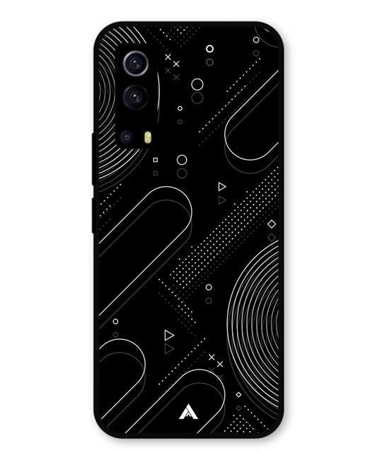 Stripe Pattern 17 Metal Back Cover Phone Case for Vivo Y53s