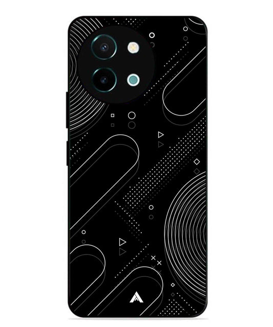 Stripe Pattern 17 Metal Back Cover Phone Case for Vivo Y58
