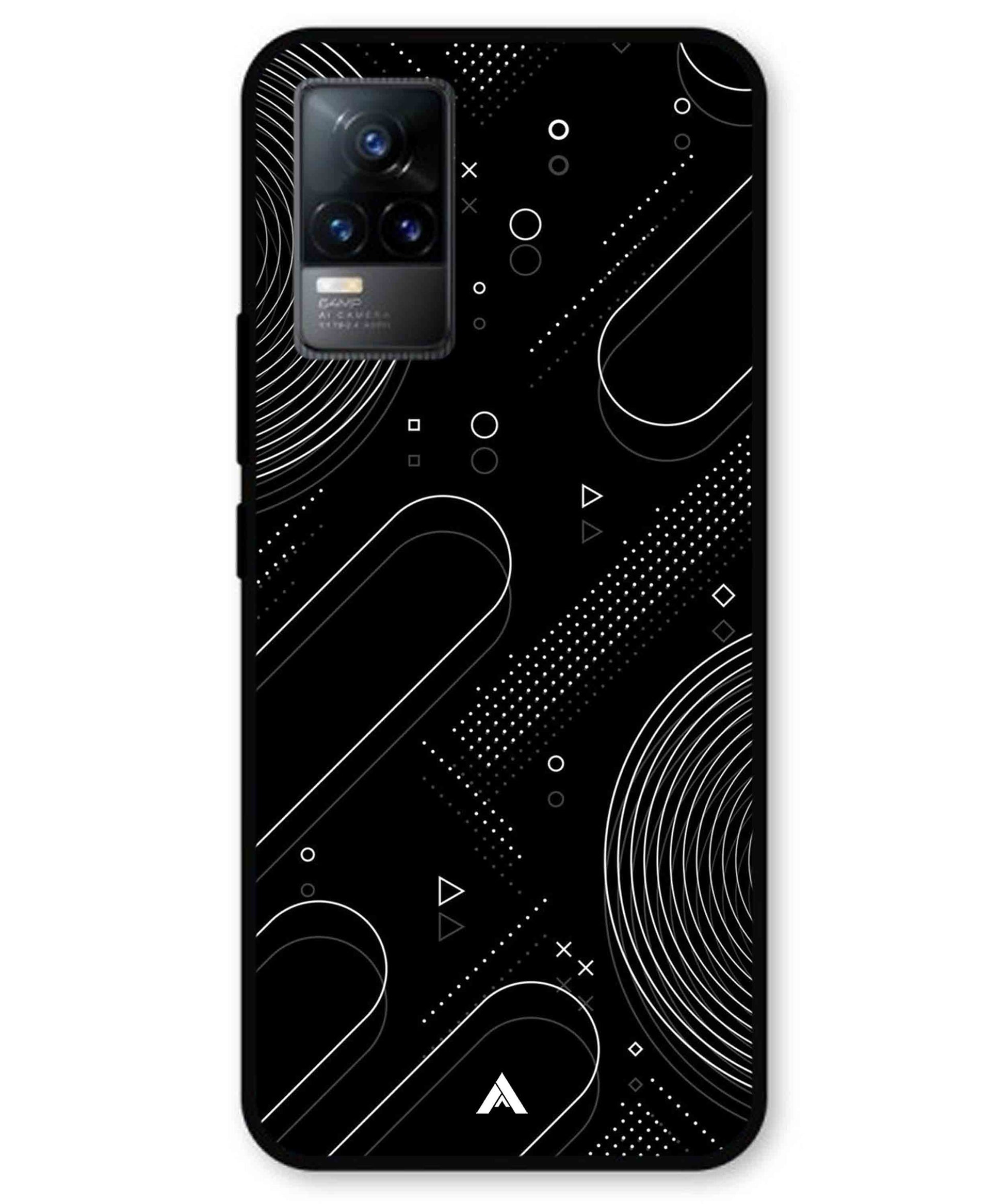 Stripe Pattern 17 Metal Back Cover Phone Case for Vivo Y73