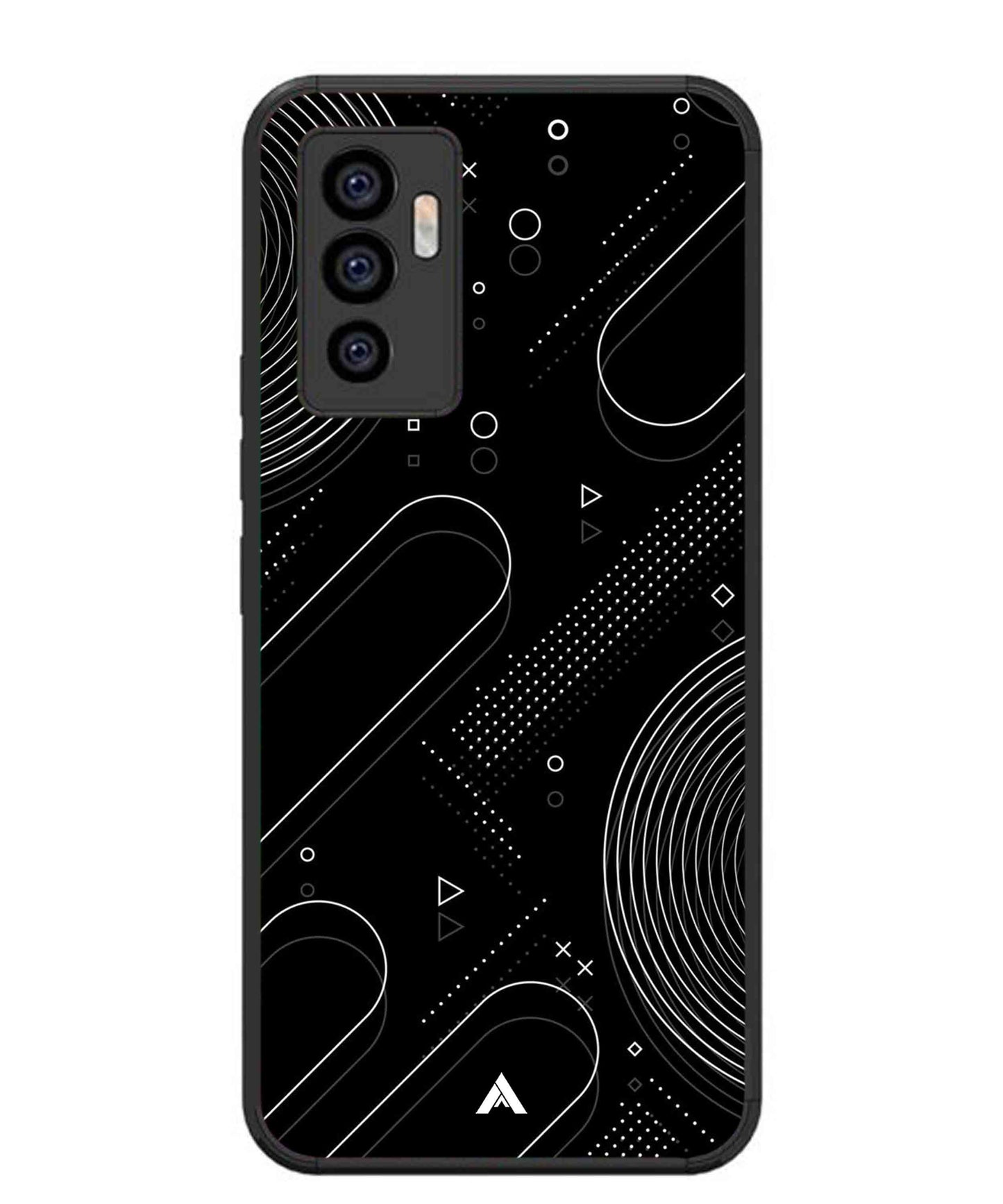Stripe Pattern 17 Metal Back Cover Phone Case for Vivo Y75 4G