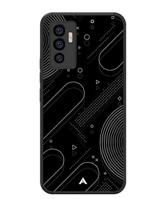 Stripe Pattern 17 Metal Back Cover Phone Case for Vivo Y75 4G