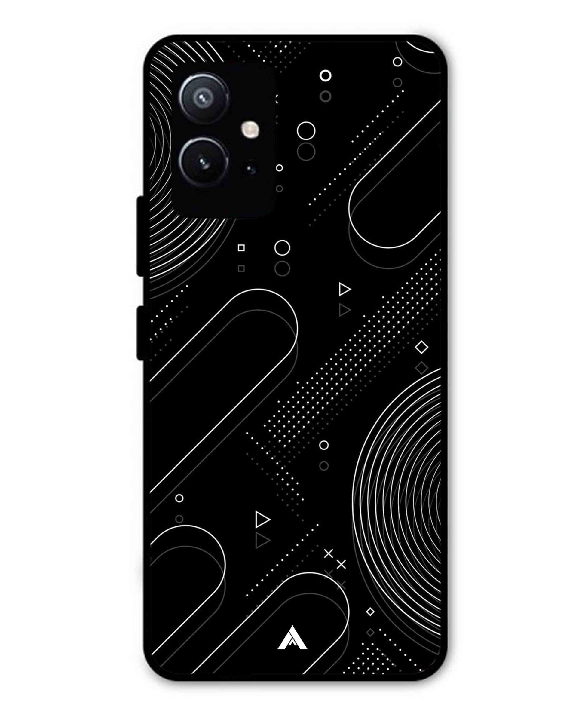 Stripe Pattern 17 Metal Back Cover Phone Case for Vivo Y75 5G
