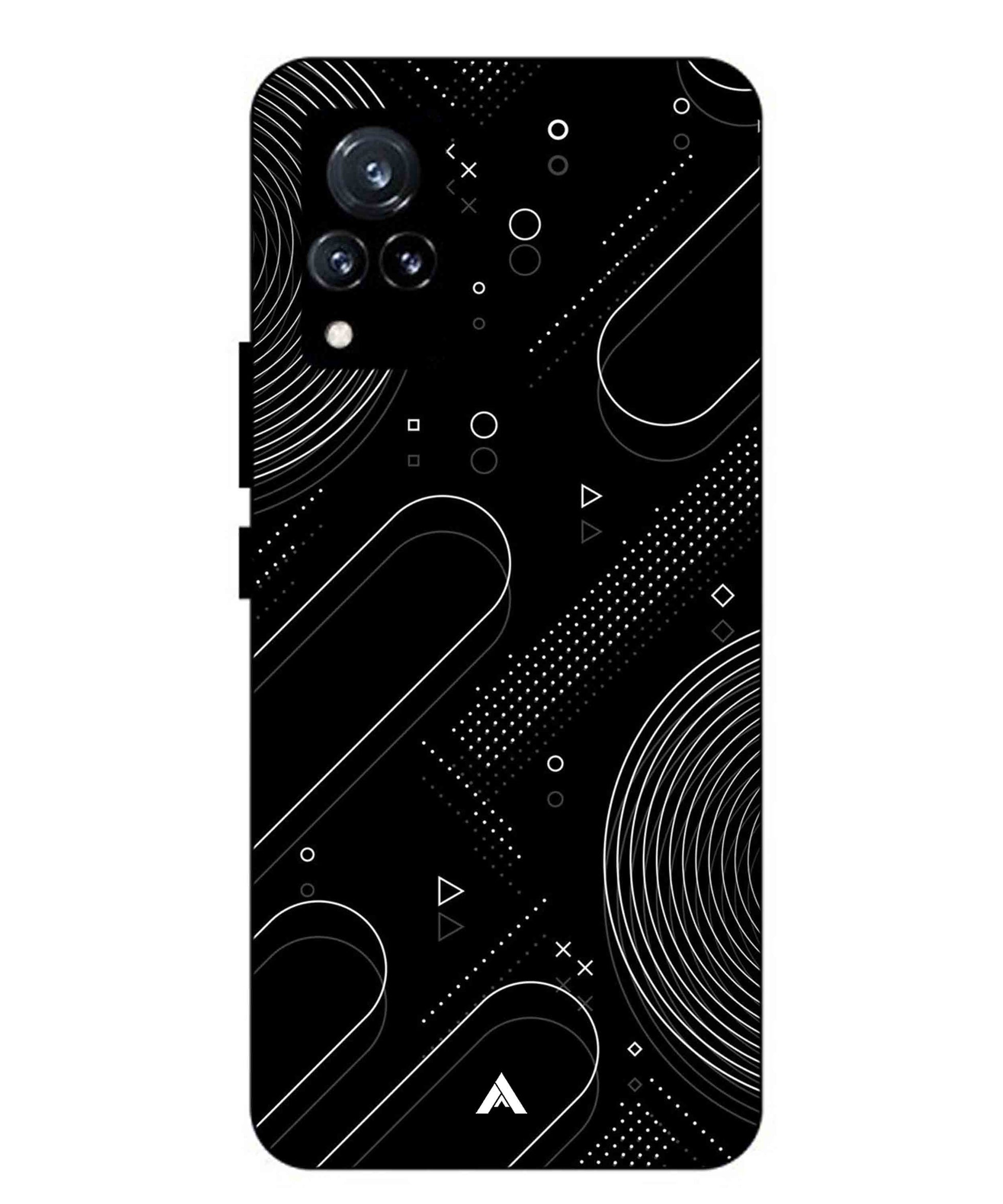 Stripe Pattern 17 Metal Back Cover Phone Case for Vivo v21