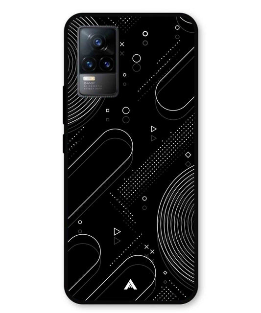 Stripe Pattern 17 Metal Back Cover Phone Case for Vivo v21e 4G