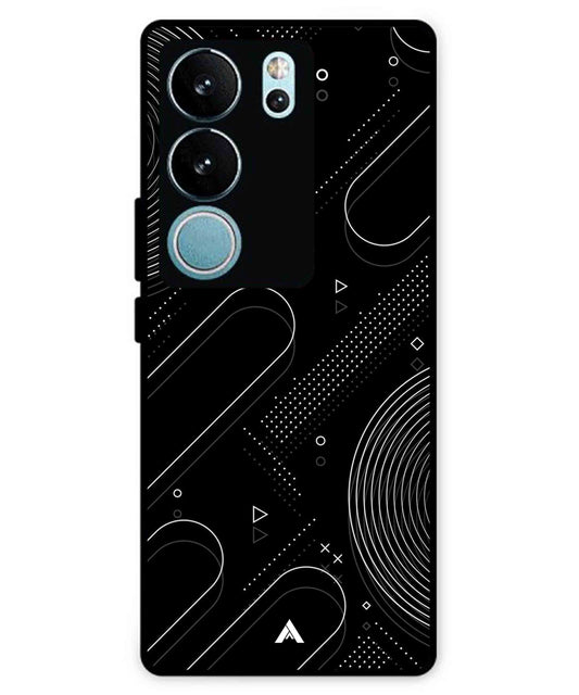 Stripe Pattern 17 Metal Back Cover Phone Case for Vivo v29 Pro